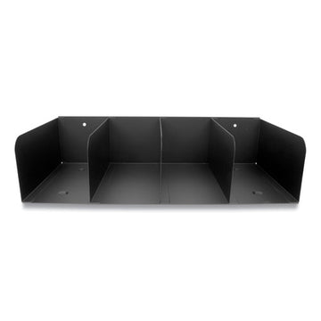 CONTROLTEK® Trays, 4 Compartments, 16 X 8 X 4, Heavy Gauge Steel, Black freeshipping - TVN Wholesale